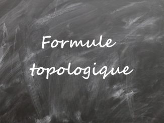 formule topologique