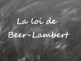 La loi de Beer-Lambert